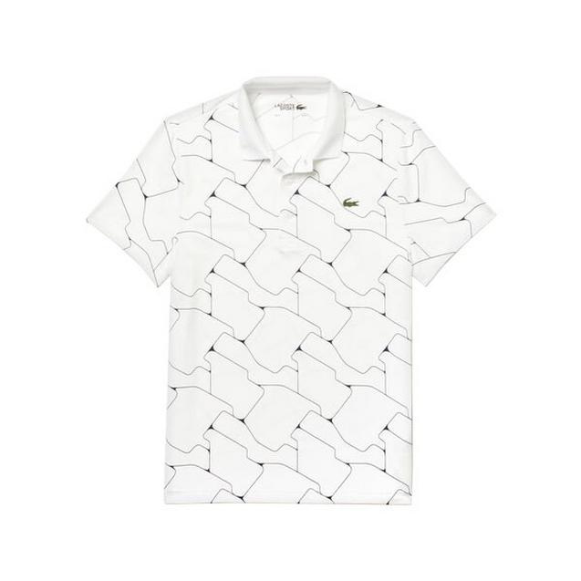Polo Tile respirable en jersey extensible respirable à manches courtes pour hommes LACOSTE