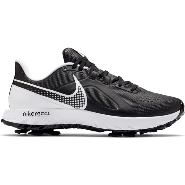 Chaussures React Infinity Pro crampons pour hommes Noir Blanc