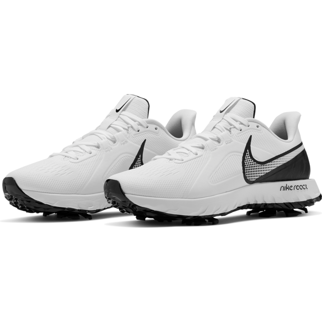 Men's React Infinity Pro Spiked Golf Shoe - White/Black | NIKE
