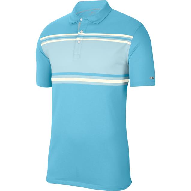 Men's Dry Player Stripe Short Sleeve Polo