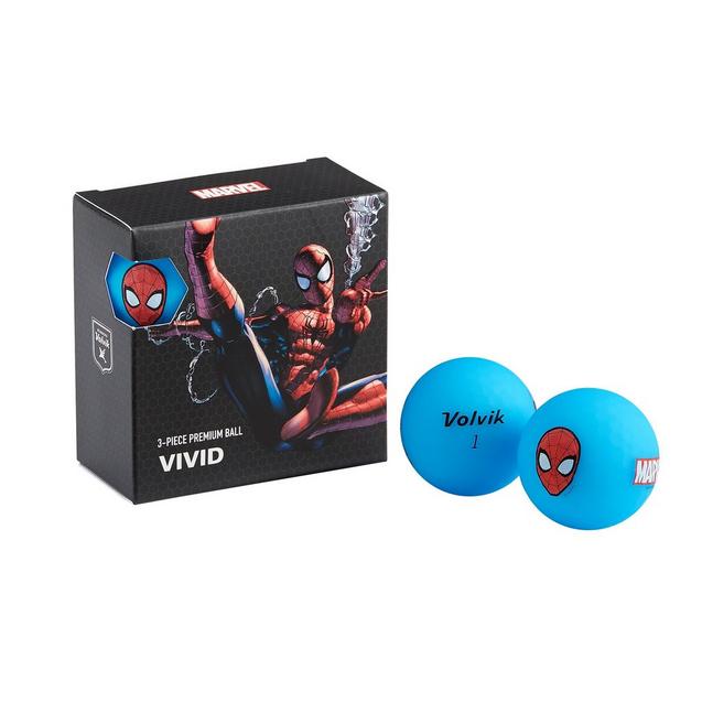 Vivid 4 Pack Golf Balls - Marvel Spider Man VOLVIK
