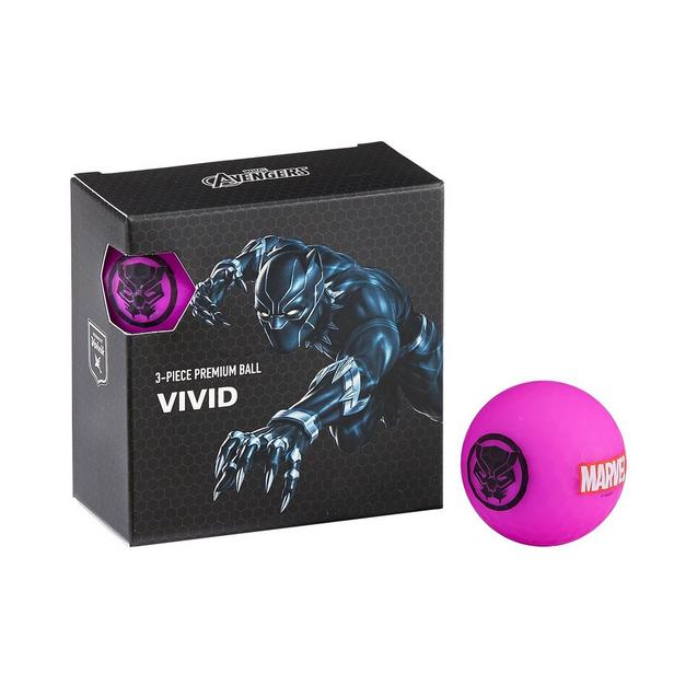 Vivid 4 Pack Golf Balls - Marvel Black Panther VOLVIK