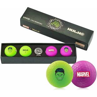 Marvel Vivid 4 Pack Gift Set Golf Balls - Marvel Hulk Edition