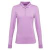 Women's Striped Long Sleeve Polo