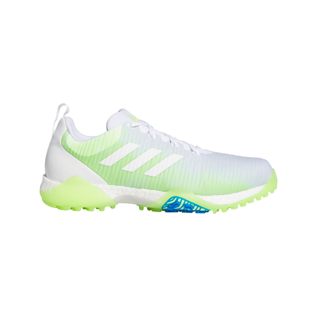 Chaussures CODECHAOS sans crampons pour hommes - Blanc/Vert/Bleu