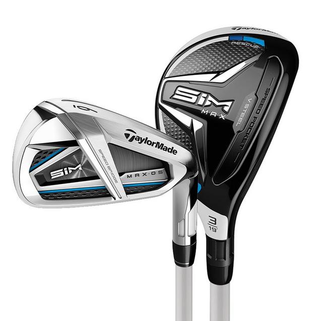 Ensemble de fers combo SIM MAX OS 4H, 5H, 6-PW, AW avec tiges en graphite pour femmes TAYLORMADE
