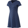 Robe en jacquard en manches courtes pour femmes