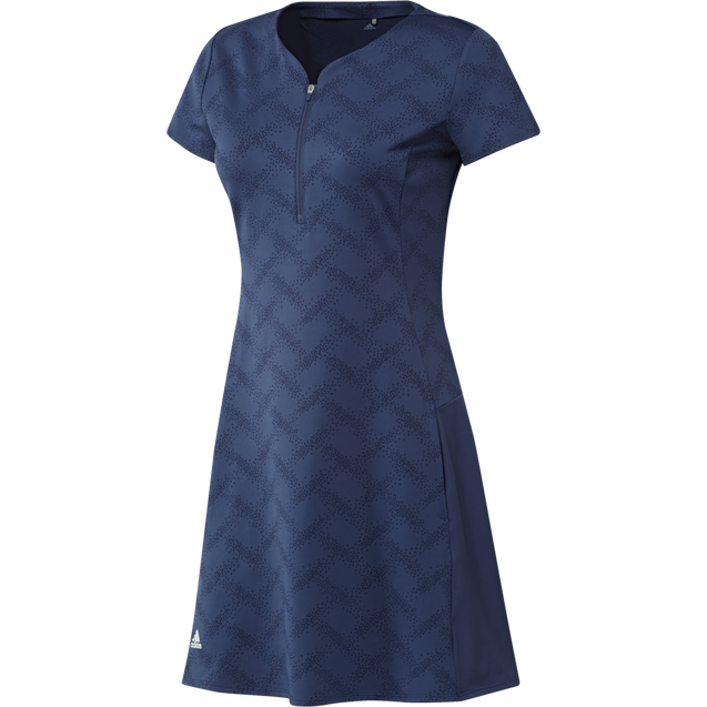 Robe en jacquard en manches courtes pour femmes