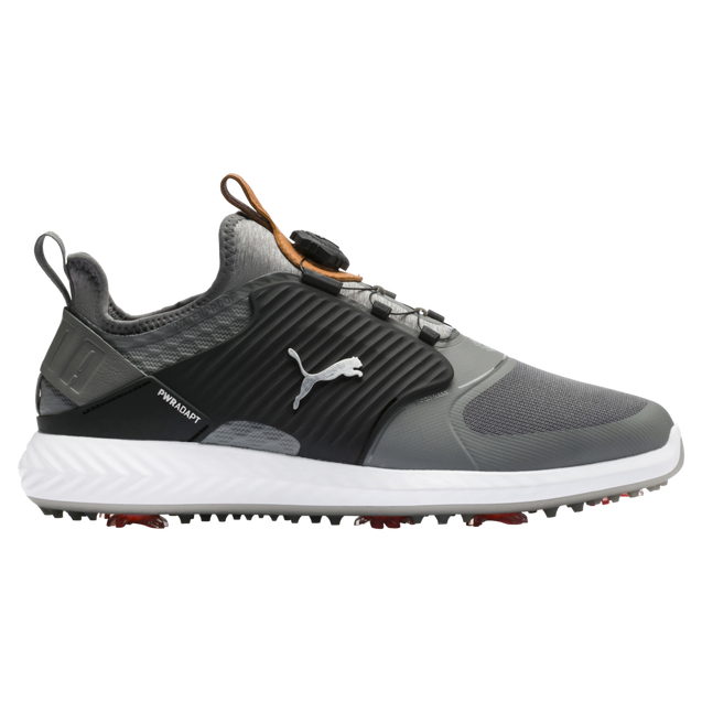 Chaussures Ignite PWRAdapt Caged Disc à crampons pour hommes - Gris/Noir PUMA