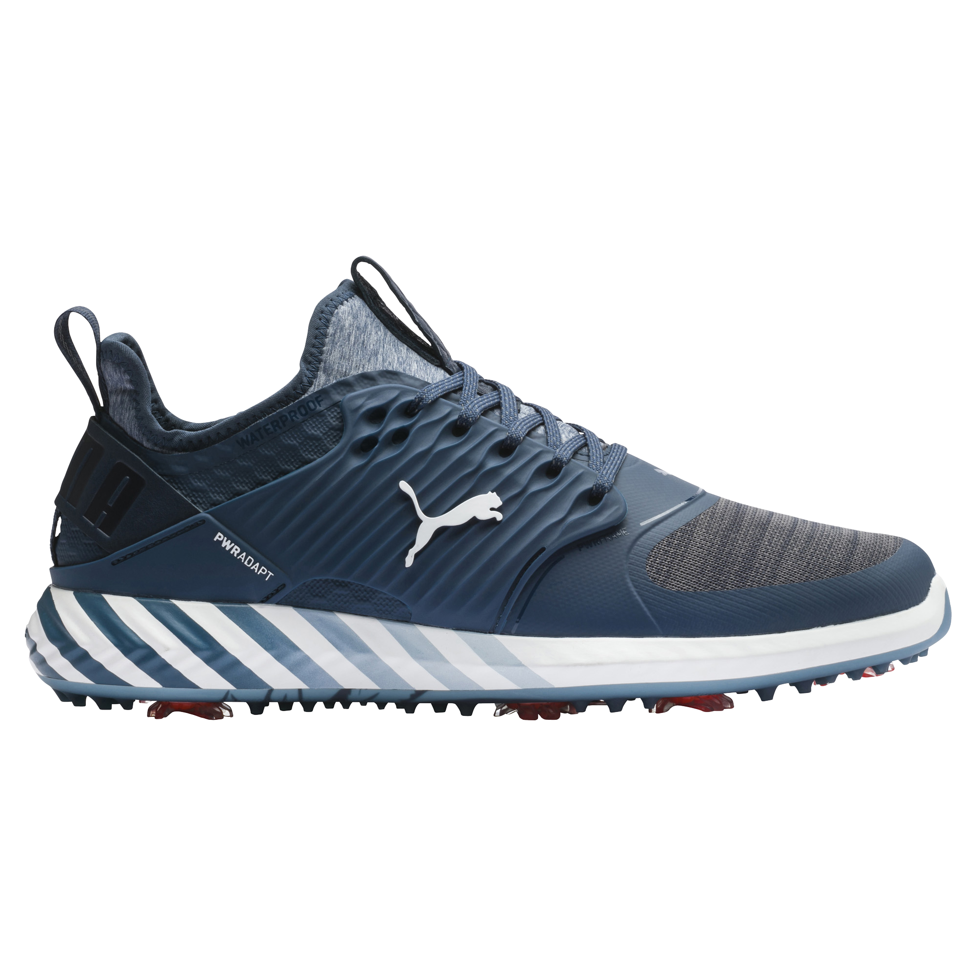 Men's Ignite PWRAdapt Caged Wings Spiked Golf Shoe Navy/Multi