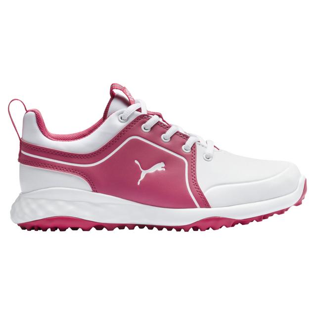 Junior Grip Fusion 2.0 Spikeless Golf Shoe - White/Pink