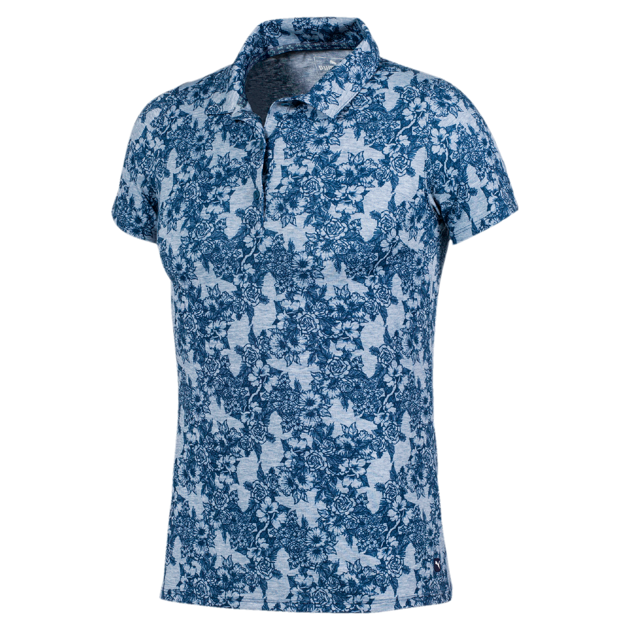 Women's Roses Printed Short Sleeve Polo