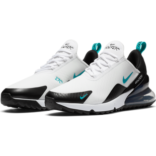 Air Max 270 G Spikeless Golf Shoe - White/Black/Teal NIKE