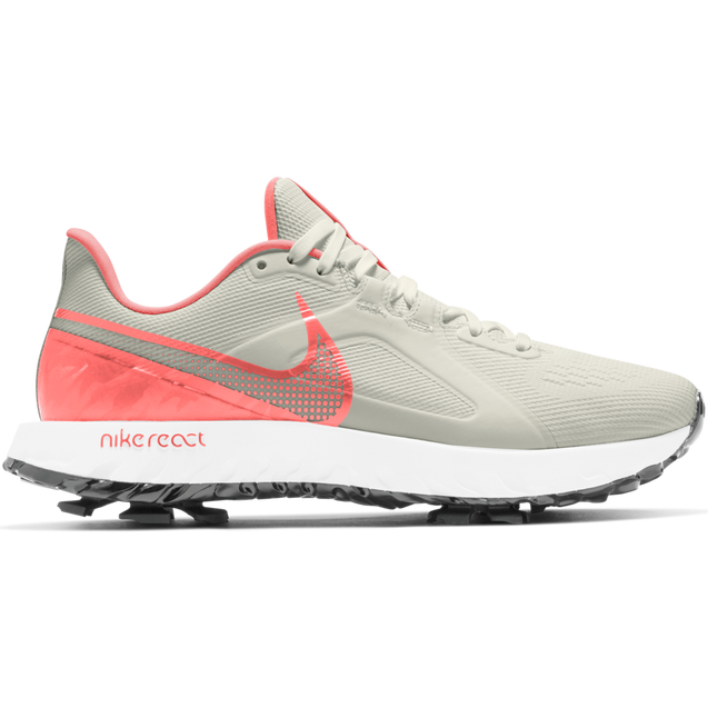 Chaussures React Infinity Pro à crampons pour hommes - Gris/Corail