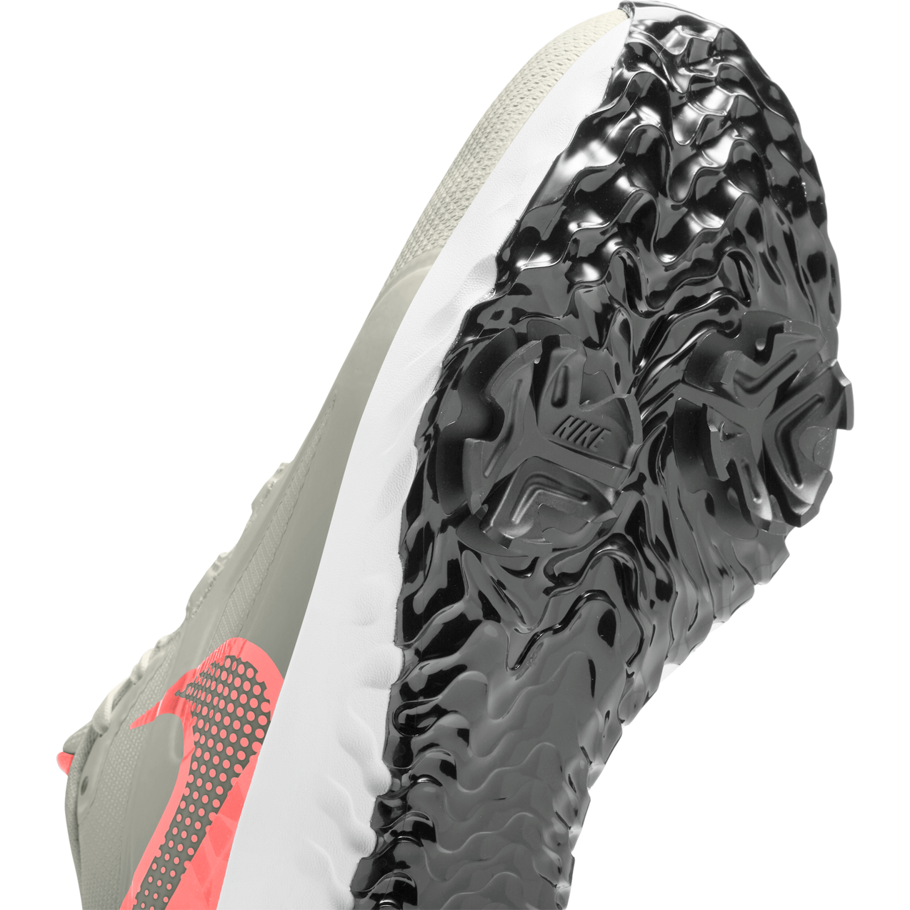 Men's React Infinity Pro Spiked Golf Shoe - Grey/Coral