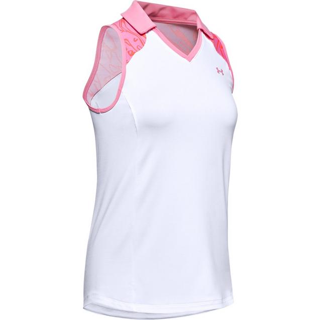 Polo Zinger à blocs de couleur sans manches pour femmes UNDER ARMOUR