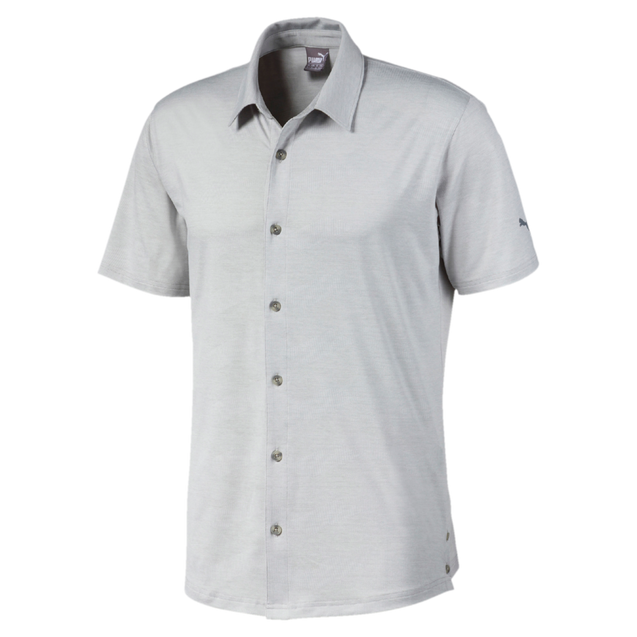 Puma button up golf on sale shirt