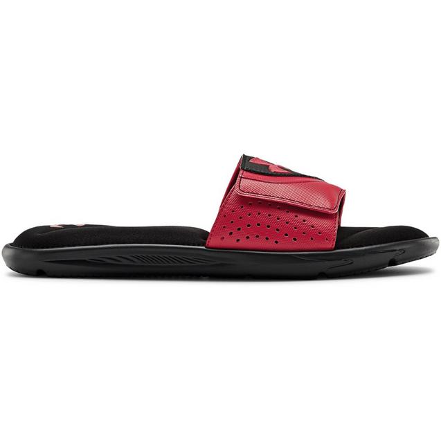 Men's Ignite VI Slide Sandal - Black/Red UNDER ARMOUR
