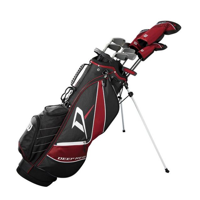 Deep Red Tour Package Set with Cart Bag | WILSON | Package Sets