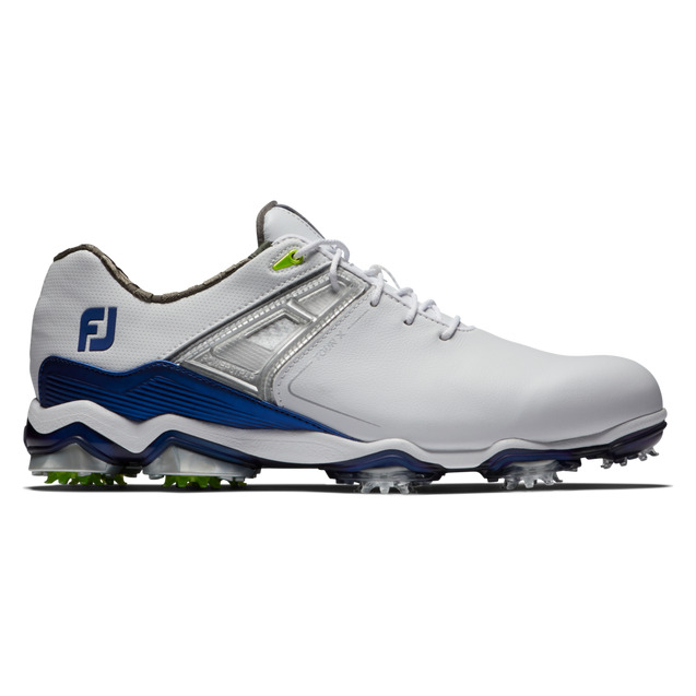 Men's Tour X Spiked Golf Shoe - White/Blue FOOTJOY