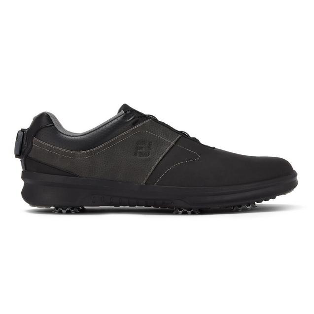 Men's Contour Boa Spiked Golf Shoe - Black FOOTJOY