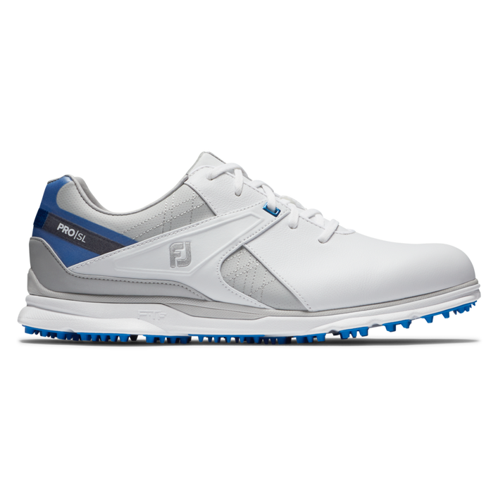 Men's Pro SL Spikeless Golf Shoe - White/Blue/Grey | FOOTJOY | Golf ...