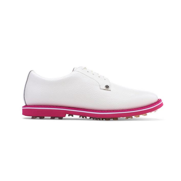 Men's Limited Edition Seasonal Gallivanter Spikeless Golf Shoe - White/Pink | G/FORE | Golf Town