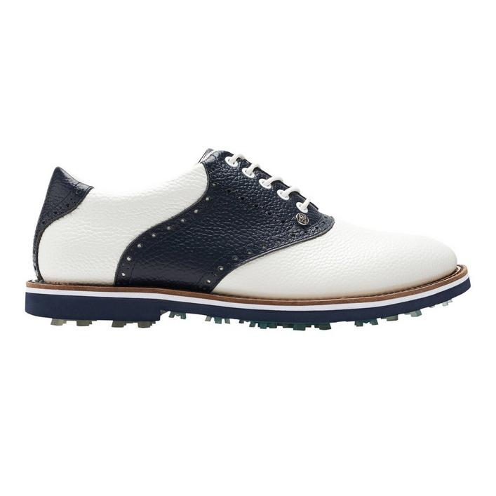 Men's Saddle Gallivanter Spikeless Golf Shoe - White/Navy