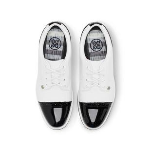 Women's Cap Toe Gallivanter Spikeless Golf Shoe - White/Black