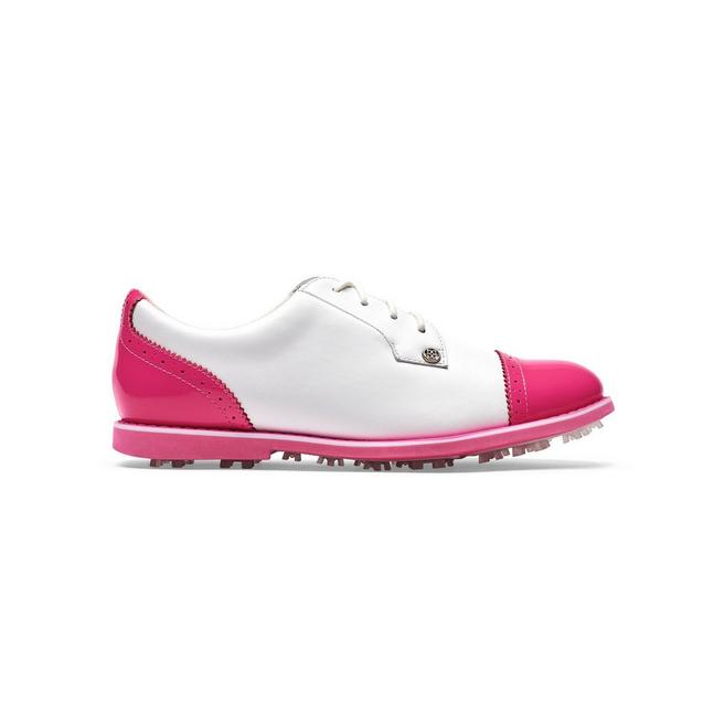 Women's Limited Edition Cap Toe Gallivanter Spikeless Golf Shoe - White/Pink