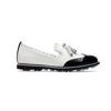 Women's Brogue Cruiser Spikeless Golf Shoe - White/Black