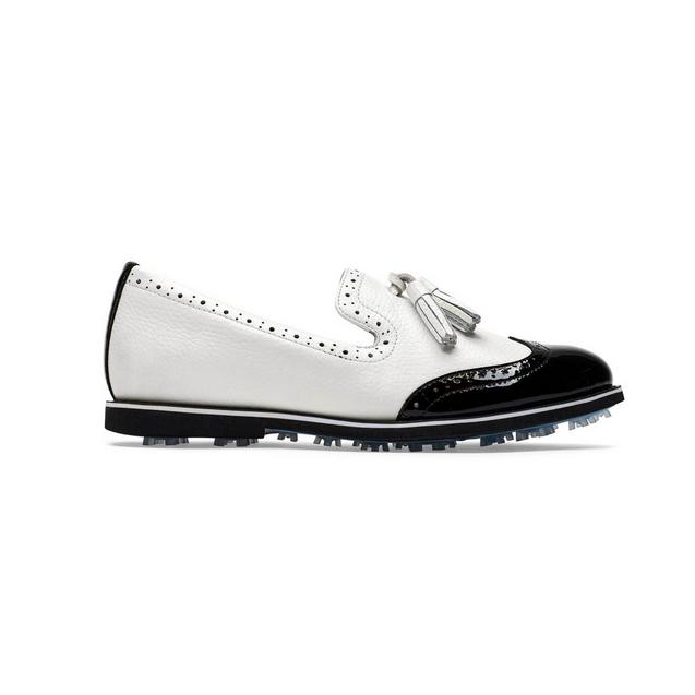 Chaussures Brogue Cruiser sans crampons pour femmes - Blanc/Noir