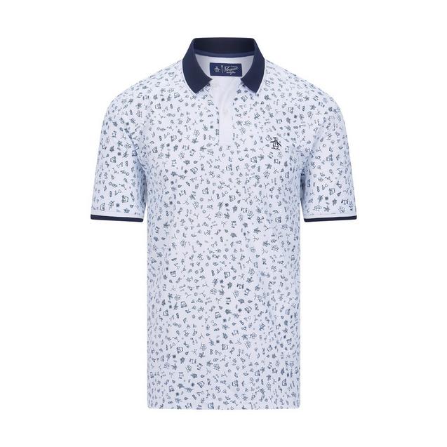 Men's Clubhouse Printed Short Sleeve Polo