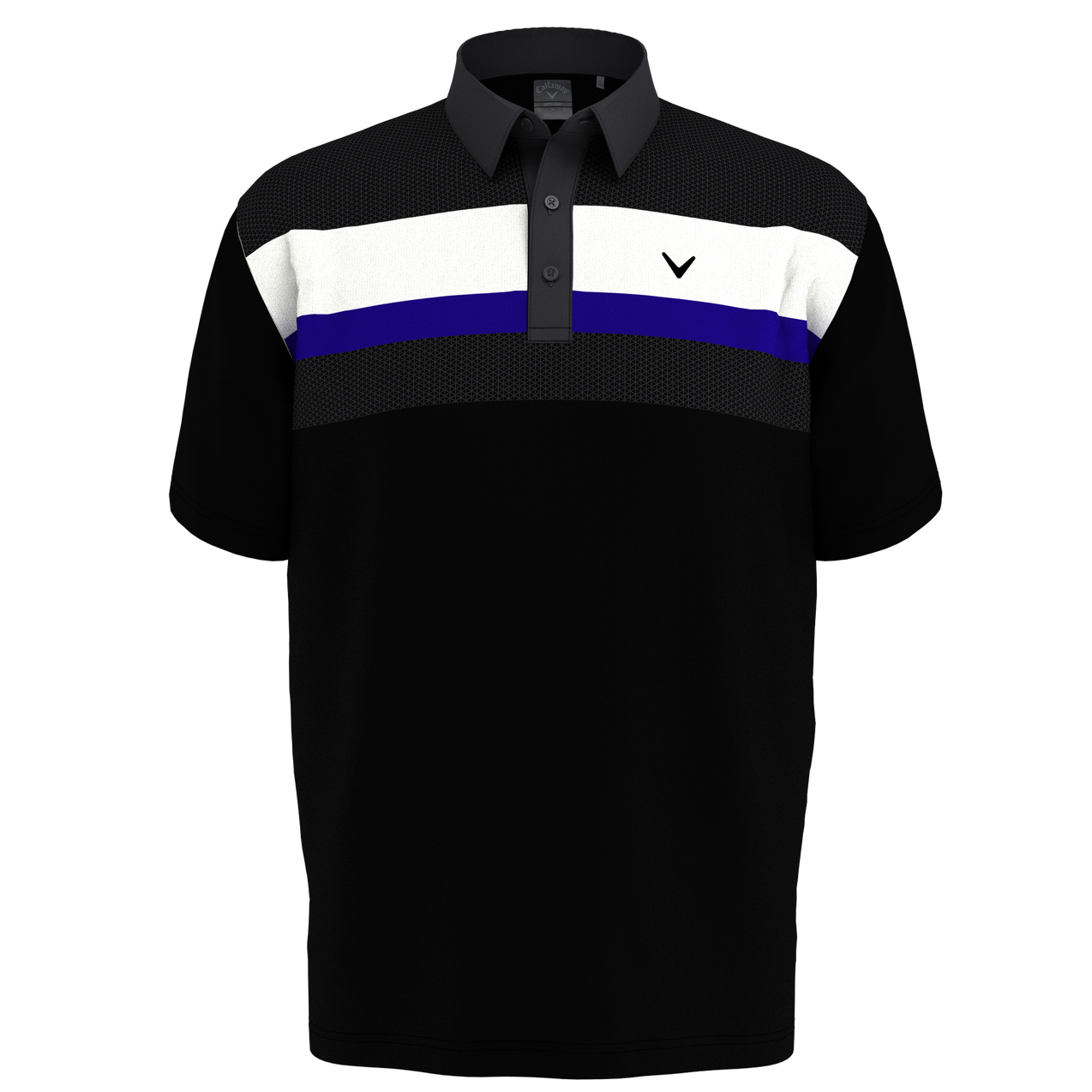 Men's Geo Print Short Sleeve Polo