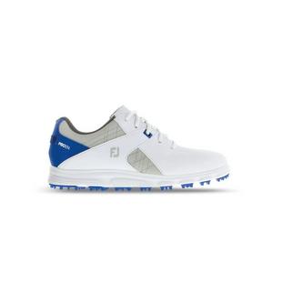 Junior Pro SL Spikeless Golf Shoe - White/Blue