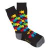 Men's Jigsaw Puzzle Crew Sock