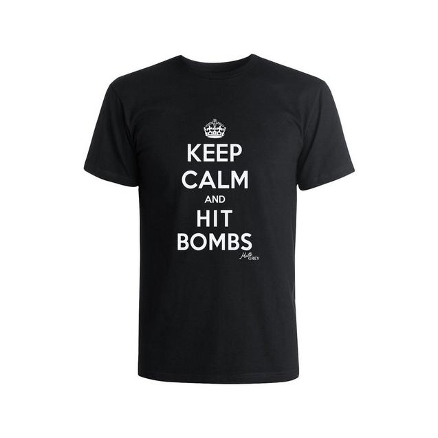 T-shirt Keep Calm and Hit Bombs pour hommes