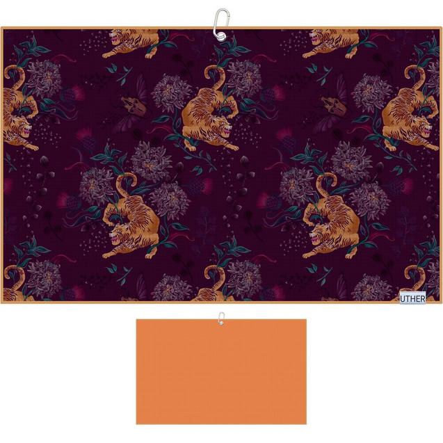 Tiger on the Prowl Microfiber Cart Towel UTHER