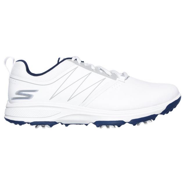 Chaussures Go Golf Torque à crampons pour hommes - Blanc/Bleu marine