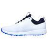 Chaussures Go Golf Elite 4 sans crampons pour hommes - Blanc/Bleu marine