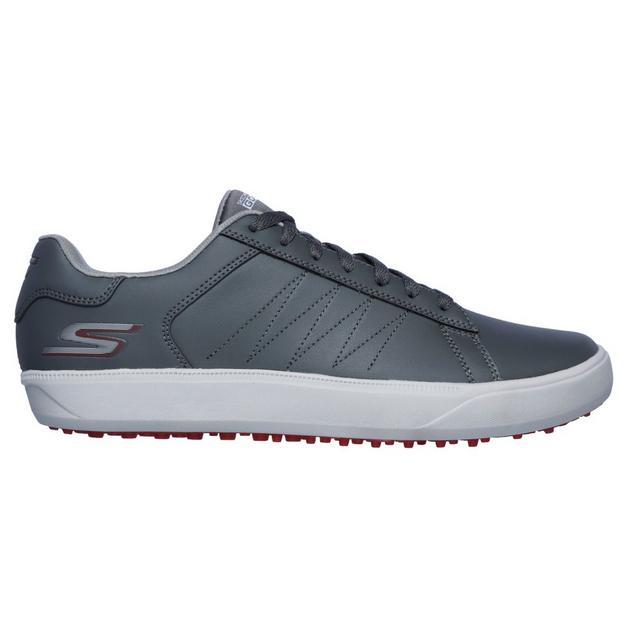 Men's Go Golf Drive 4 Spikeless Shoe - Grey/Red | SKECHERS | Golf