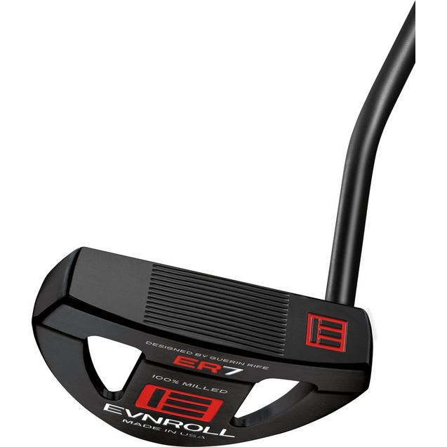 ER7 Black Full Mallet Putter with Pistol Grip EVNROLL