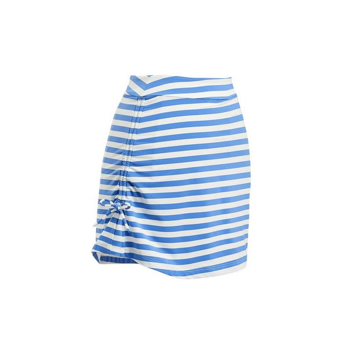 Women's Rouched Striped 17 Inch Skort