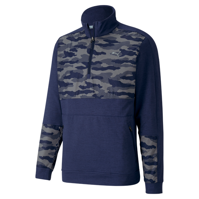 Men's Cloudspun Camo Stealth 1/4 Zip Pullover PUMA