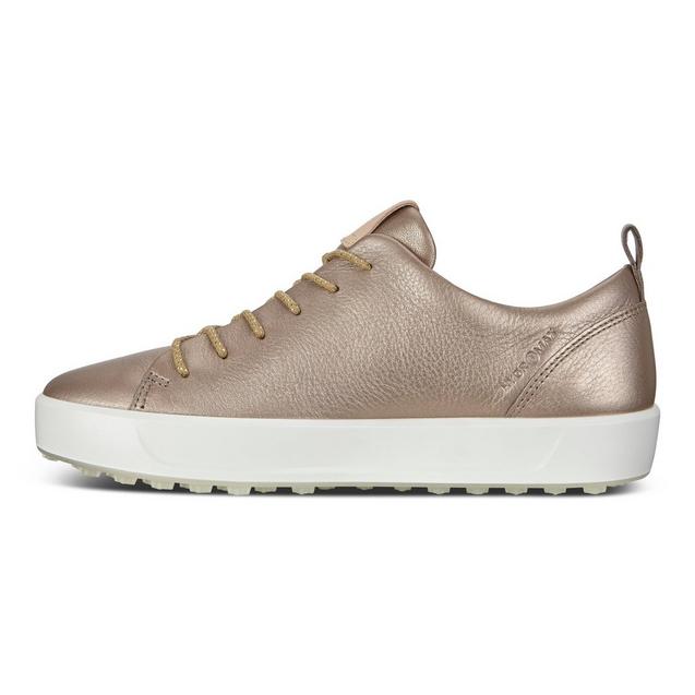 Women s Golf Soft Spikeless Shoes Rose Gold ECCO Golf Shoes Women s Golf Town Limited