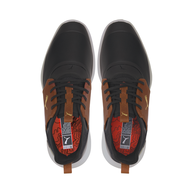 Men's Ignite NXT Crafted Spikeless Golf Shoe - Black/Brown | PUMA