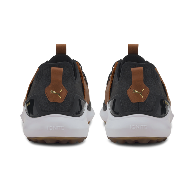 Men's Ignite NXT Crafted Spikeless Golf Shoe - Black/Brown | PUMA
