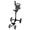 BLACK | 4 Wheel Push Cart