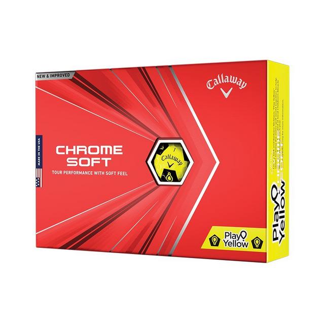 Chromesoft Truvis Play Yellow Golf Balls CALLAWAY