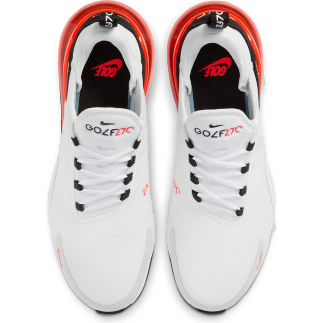 Air Max 270 G Spikeless Golf Shoe - White/Grey/Red | NIKE | Golf